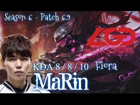 LGD MaRin FIORA Top vs Riven - Patch 6.9 KR | League of Legends