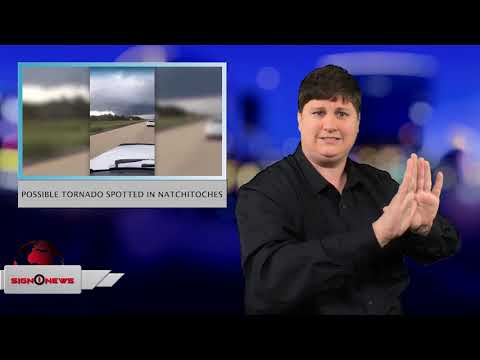 Possible tornado spotted in Natchitoches (ASL - 11.6.18)