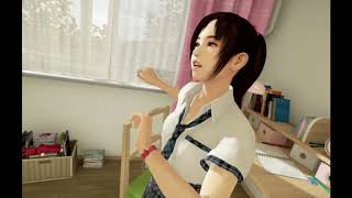 【PSVR】JKと密着ストレッチ!?　サマーレッスンプレイ動画＃２