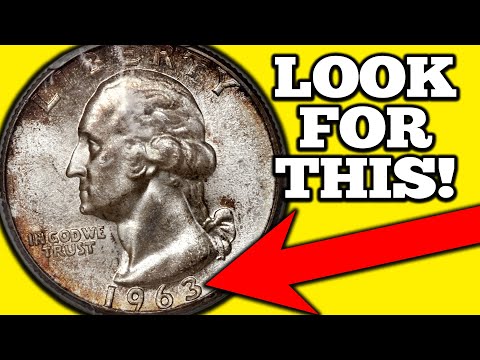 RARE Doubled Die Quarter Worth A LOT of Money! 1963 Quarter Errors