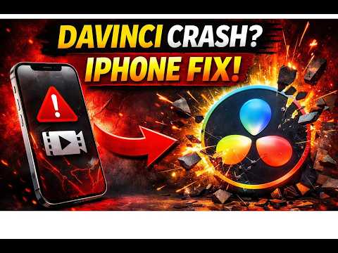 DaVinci Resolve Crashes with iPhone Videos? FIXED!(straight point, no nonsense)