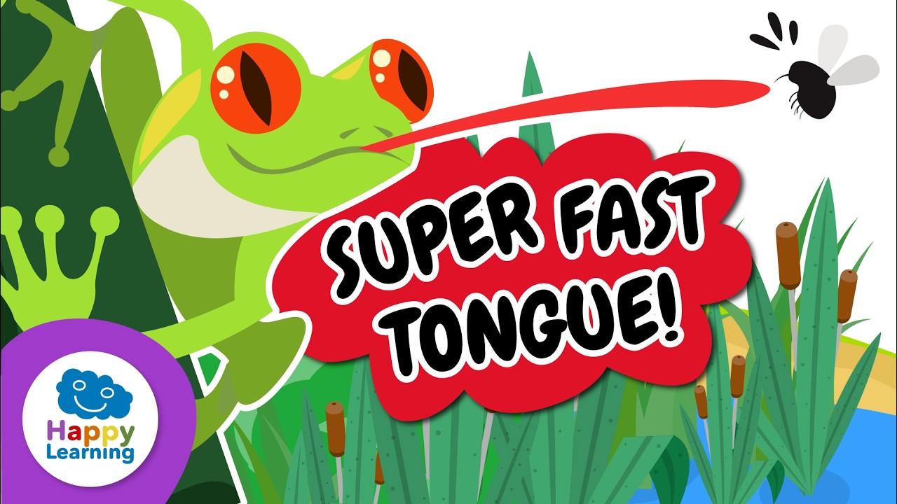 🐸 FROGS: Amazing Jumping Animals! | Educational Videos for Children | @HappyLearningEN