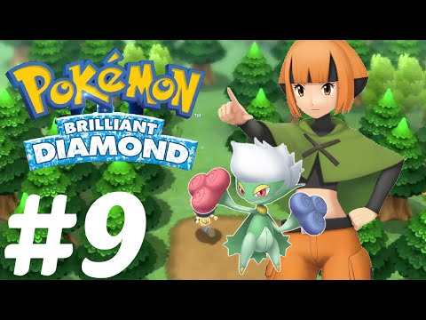 Pokémon Brilliant Diamond- #9- Eterna Gym Leader Gardenia!