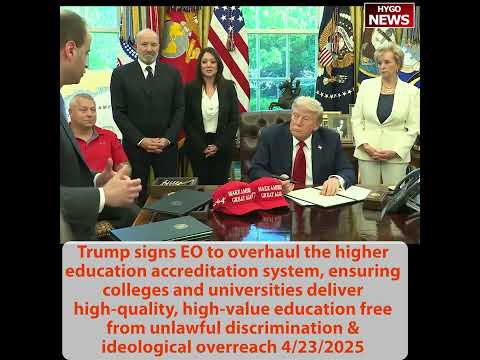 Trump Signs HBCU Initiative and Accreditation Overhaul EOs: 'Merit, Not How Woke Universities Have Gotten'; 'Let's Go Brandon' Moment
