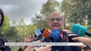 Salerno, Piazza Cavour nears reopening: finishing touches before the lights go out.