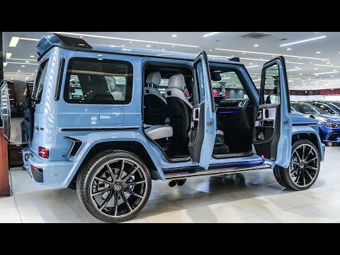 Blue Mercedes Brabus G800 - Ultra-Exotic Luxury SUV in Detail