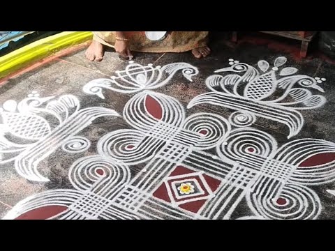 Full video🌺Traditionalpadikolamdesign Traditional rangoli #rangoli#kolam #vidhyaprabhurangolidesigns