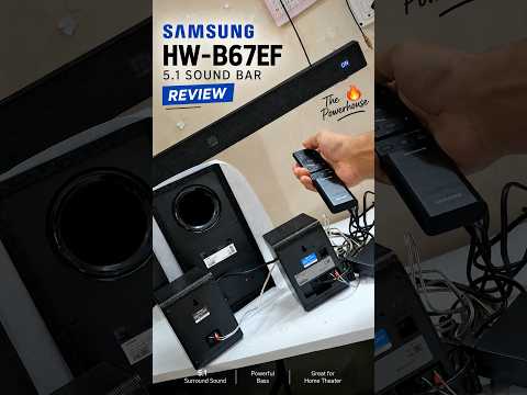Thumbnail for samsung 5.1 soundbar review HW-B67EF 🤩🔥 🧿#b67ef #samsungsoundbar #samsung #ytshorts #shorts