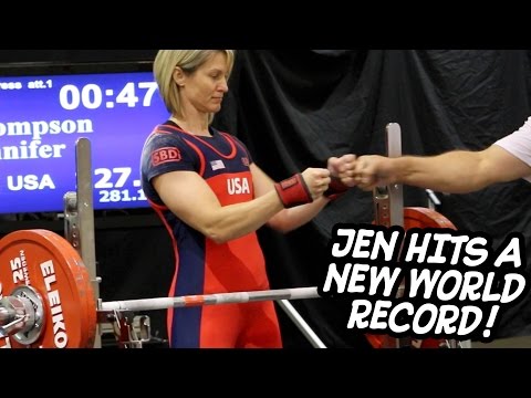 Powerlifting World Champion - Jennifer Thompson