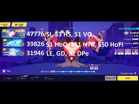 [HI3 SEA] EX MA: SSS Pishacha +20% 47776* / SSS Andrius 39826 / AKA 31946