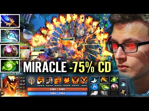 MIRACLE -75% CD + REFESHER? CRAZY Non-Stop Spam ULT Shadow Friend WTF EPIC Gameplay Dota 2 Pro