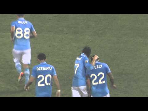 Napoli Lecce 4-2 03-12-2011  Gol di Lavezzi Live in HD dalla curva B