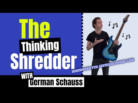 TTSL - The Thinking Shredder's Lick - Diminished 7th Sweep Arpeggio Lick #guitar #guitarlessons
