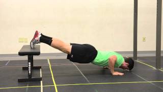 13. Pause Push Up (Feet Elevated)