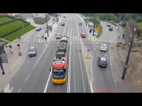 Warsaw tram / Straßenbahn / tramway / tramvaje - Warszawa Stare Miasto tunnel 2019