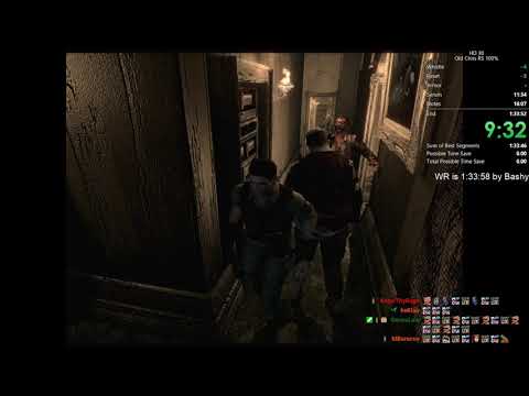 (Console WR) RE HD Chris Real Survival 100% Speedrun 1:32:48