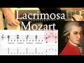 LACRIMOSA (Requiem) - W. A. Mozart -Full Tutorial with TAB - Fingerstyle Guitar