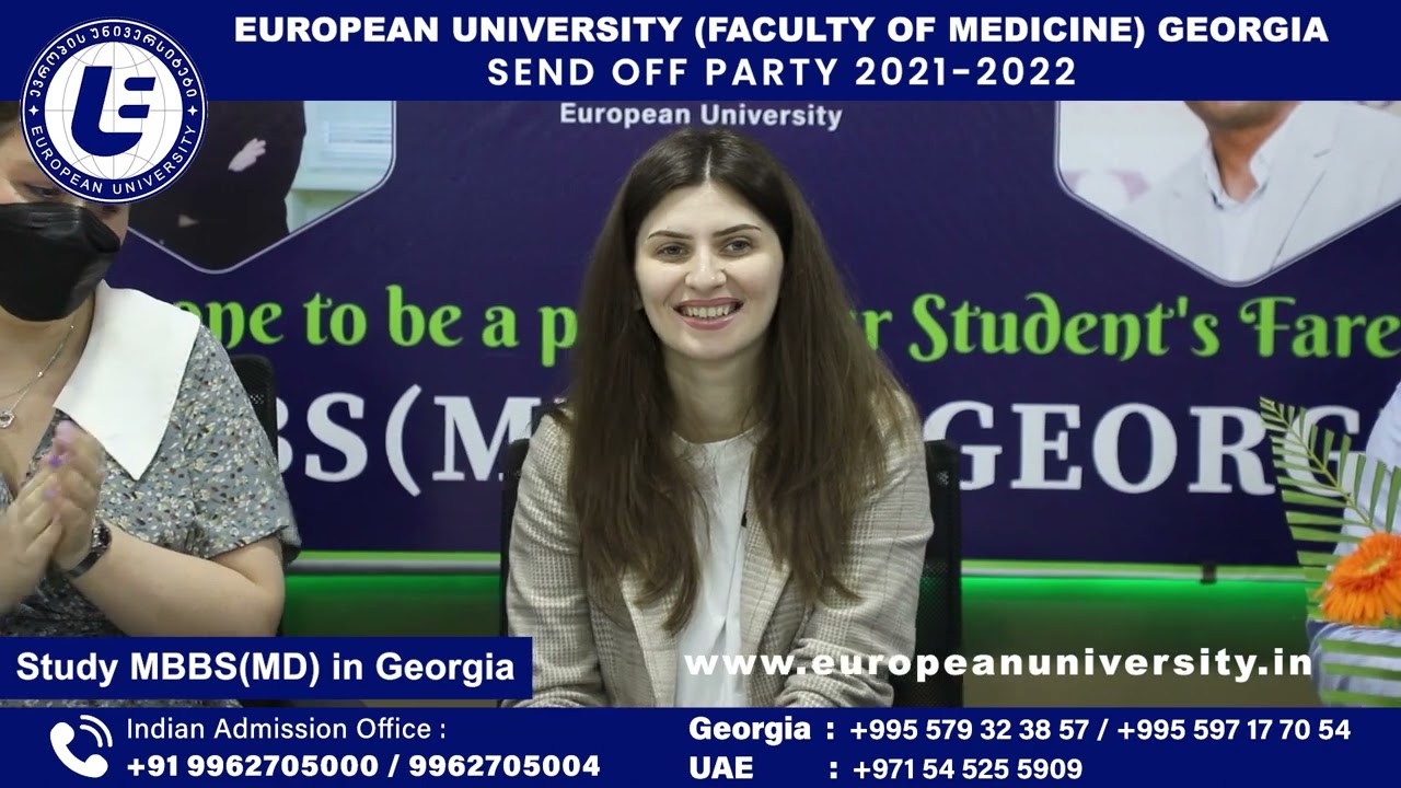 Students Sendoff Party Chennai | 2021 2022 | European University Georgia   MBBS in Georgia