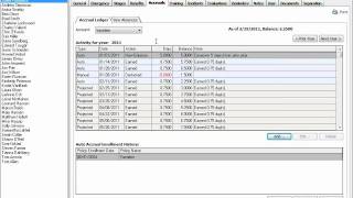 Employee Absences Reports in Staff Files