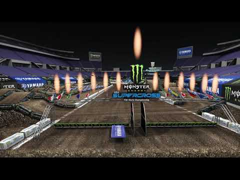 2021 Supercross Round 7 Yamaha Animated Track Map