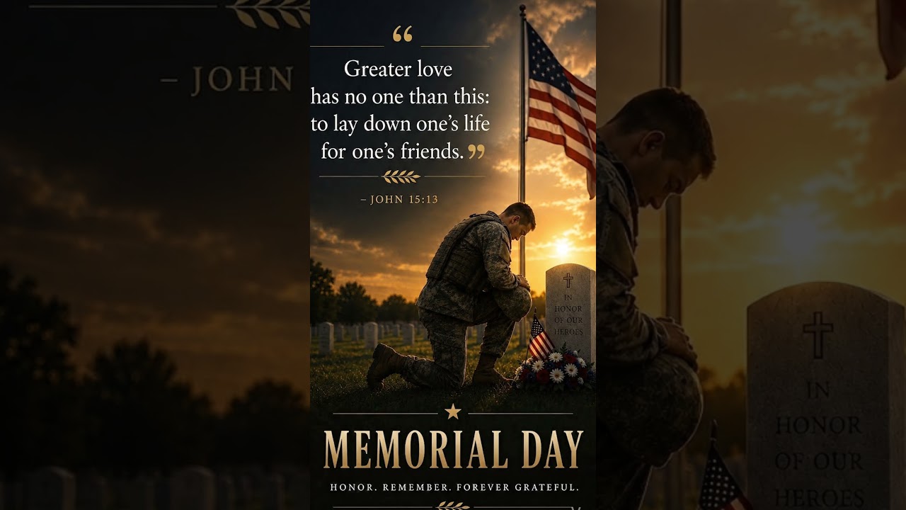 Memorial Day Bible Verse | Greater Love Has No One Than This
