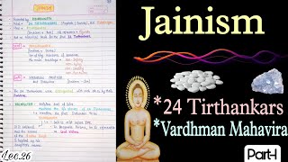 Jainism || Vardhman Mahavir || Ancient History || Lec.26 || Handwritten notes || An Aspirant !