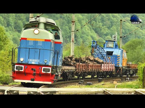 Tren CFR Infrastructură cu Mecanici Super de Treabă în Gara Năsăud - 25 Aprilie 2024