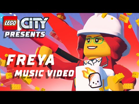 🚒 🔥 Freya Fights the Fire | LEGO City | OFFICIAL MUSIC VIDEO 🎵