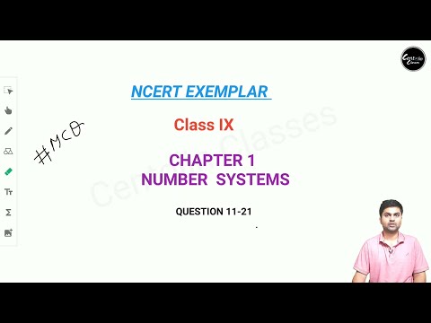 Class 9 || NCERT EXEMPLAR || CHAPTER 1 ☆☆ NUMBER SYSTEMS ☆☆ MCQ 11-21 ☆☆