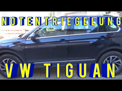 Emergency release VW Tiguan Emergency release tailgate Tiguan Opening the tailgate on the VW Tiguan