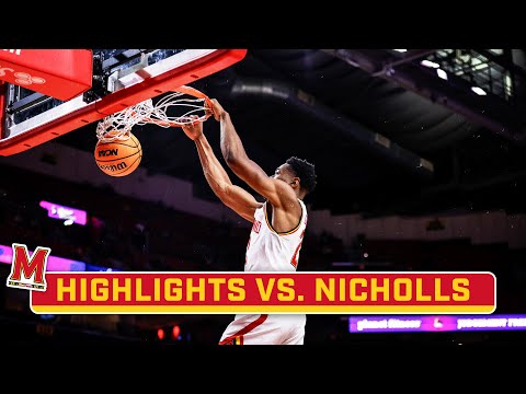 Nicholls St. at Maryland | Highlights | Big Ten Men's Basketball | Dec. 19, 2023