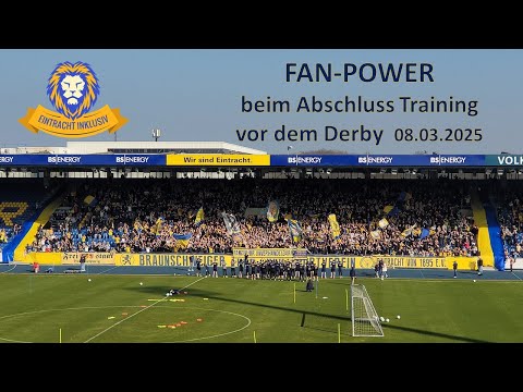 Abschluss Training vor dem Derby 08.03.2025