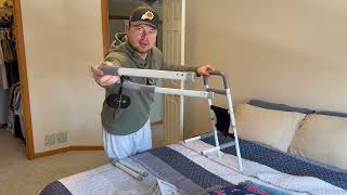 How to Setup Your Bed Rail for Elderly Adults Safety | YrHeiper Bed Assist Rail
