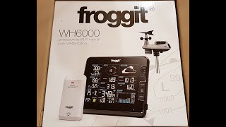 Station météo Froggit WH6000 Connexion WIFI