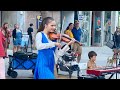 Karolina Protsenko Her Brother Dance Monkey Street Performance