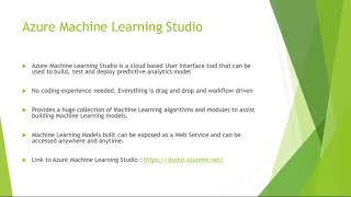 Getting Started with Azure Machine Learning Studio