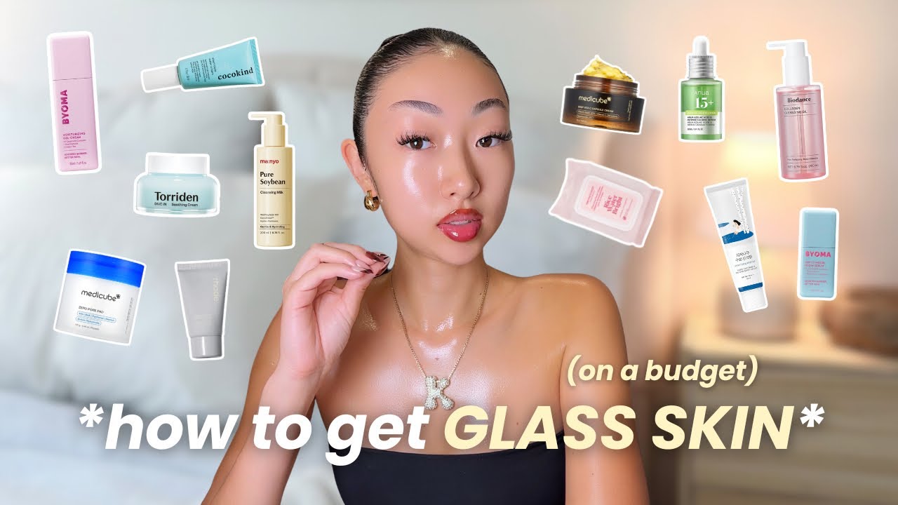 how to get GLASS skin *for beginners* | affordable skincare routine + best korean skincare products