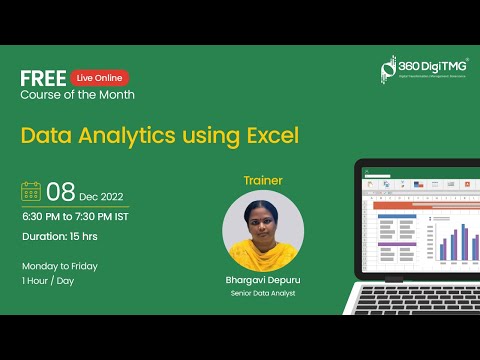 Data Analytics using Excel Day 1 360DigiTMG