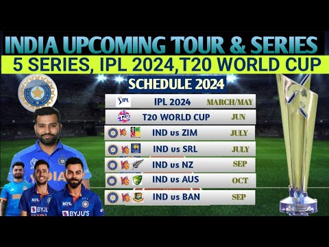 INDIA Upcoming Matche's Schedule 2024/25 || टीम इंडिया दौरा और मेजबानी करेगी  || Full Schedule