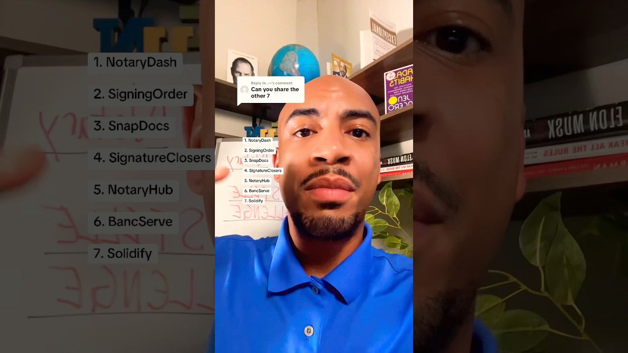 7 ￼Notary signing agent platforms to use for free. #notary #notarysigningagent #notarypublic #money