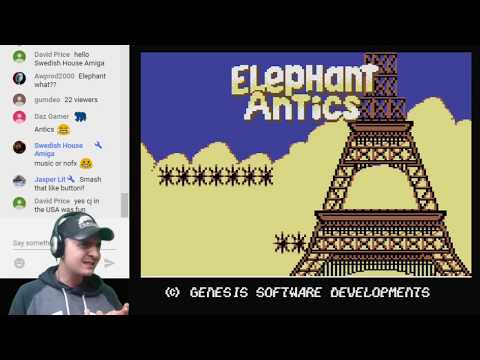 Live C64 Live Stream - CJ's Elephant Antics / Nucleo 447 / Dominator / Stunt Car Racer / R-Type