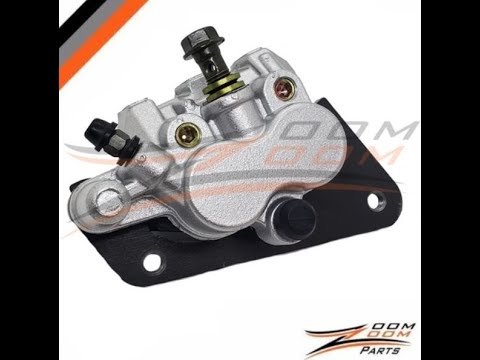 Dual piston rear brake caliper upgrade install video for 1987-2004 Yamaha warrior yfm 350