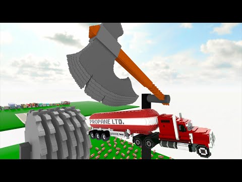 Cogwheel and Battleaxe vs Cars | Teardown