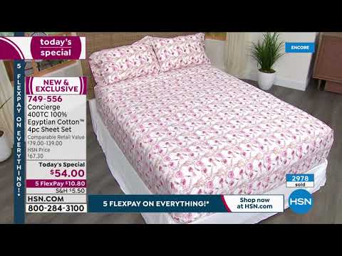 HSN | Home Labor Day Sale - Concierge Collection Bedding 09.03.2021 - 05 AM