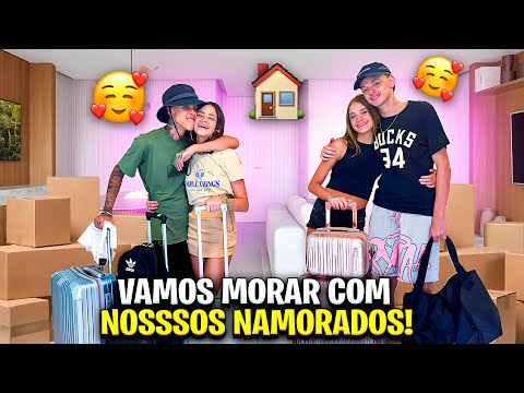OS NAMORADOS VIERAM MORAR NA NOSSA CASA!!