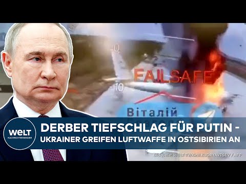 PAUKENSCHLAG FÜR PUTIN: Ukraine kann überall zuschlagen - 40 Kampfflugzeuge in Ostsibirien zerstört