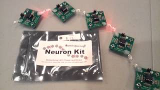preview picture of video 'Neuron kits from Maker Faire Kansas City 2012'