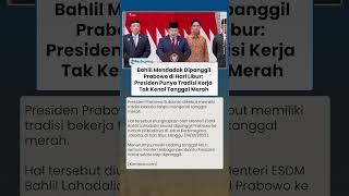 Menteri ESDM Bahlil Lahadalia Mendadak Dipanggil Prabowo di Hari Libur: Presiden Punya Tradisi