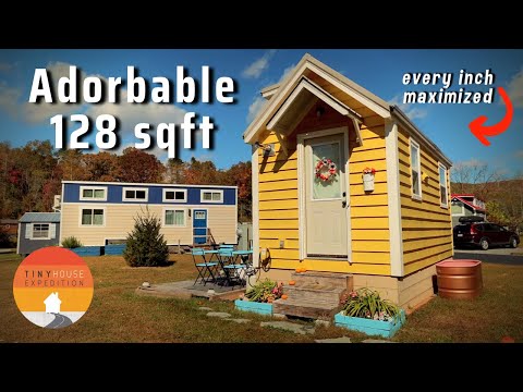 Their ADORABLE 128 sqft Tiny House by Incredible Tiny Homes - $30k!