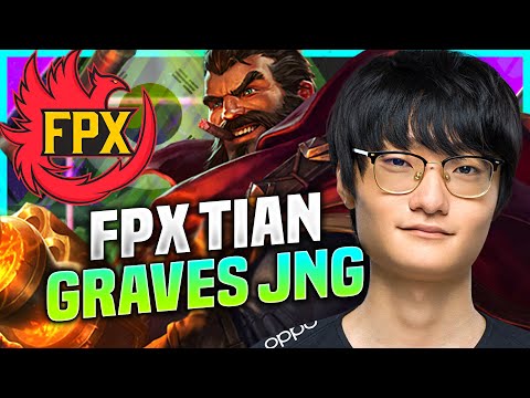 TIAN IS READY FOR GRAVES! - FPX Tian Plays Graves Jungle vs Nidalee! | KR SoloQ Patch 10.22